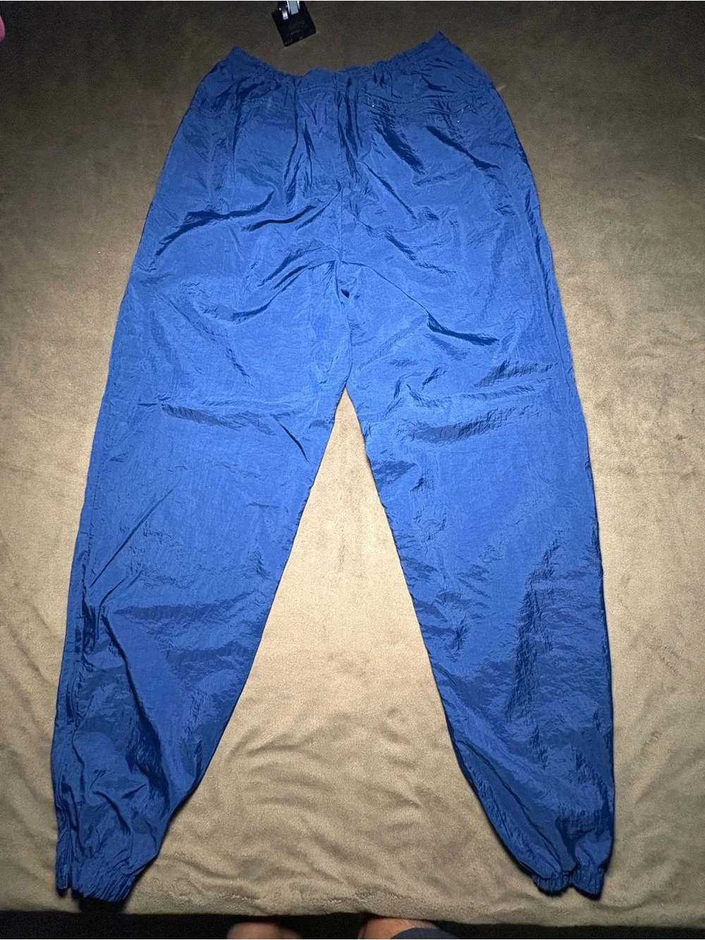 Nike Vintage Blue Nylon Track Pants – Size Medium
